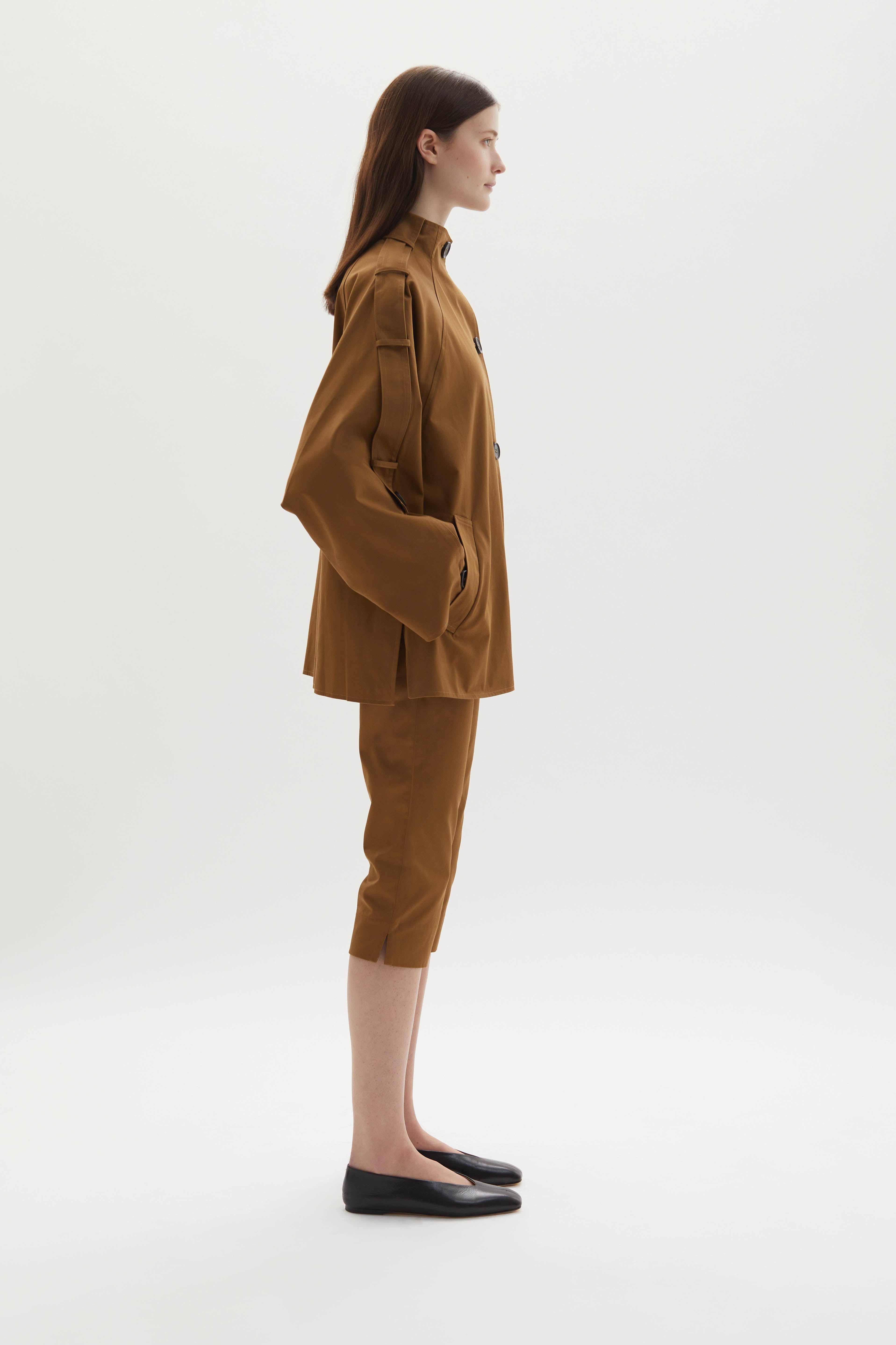 Sara cotton-gabardine trench jacket