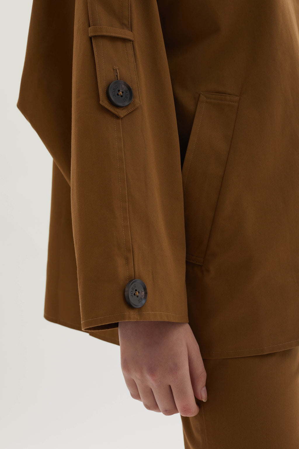 Sara cotton-gabardine trench jacket
