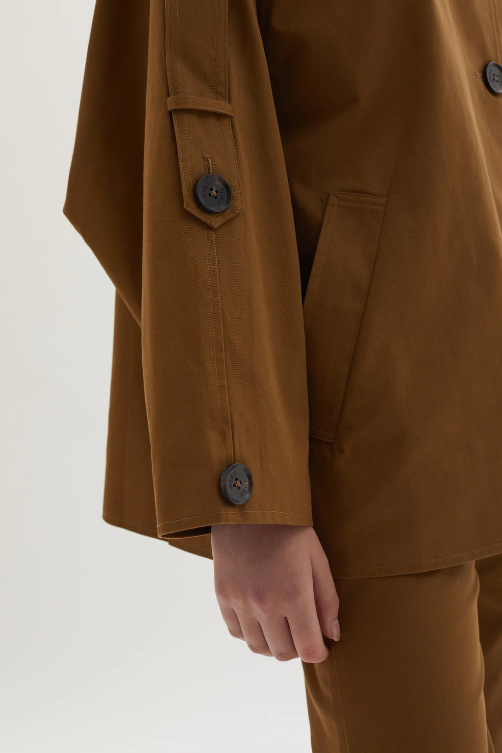 Sara cotton-gabardine trench jacket