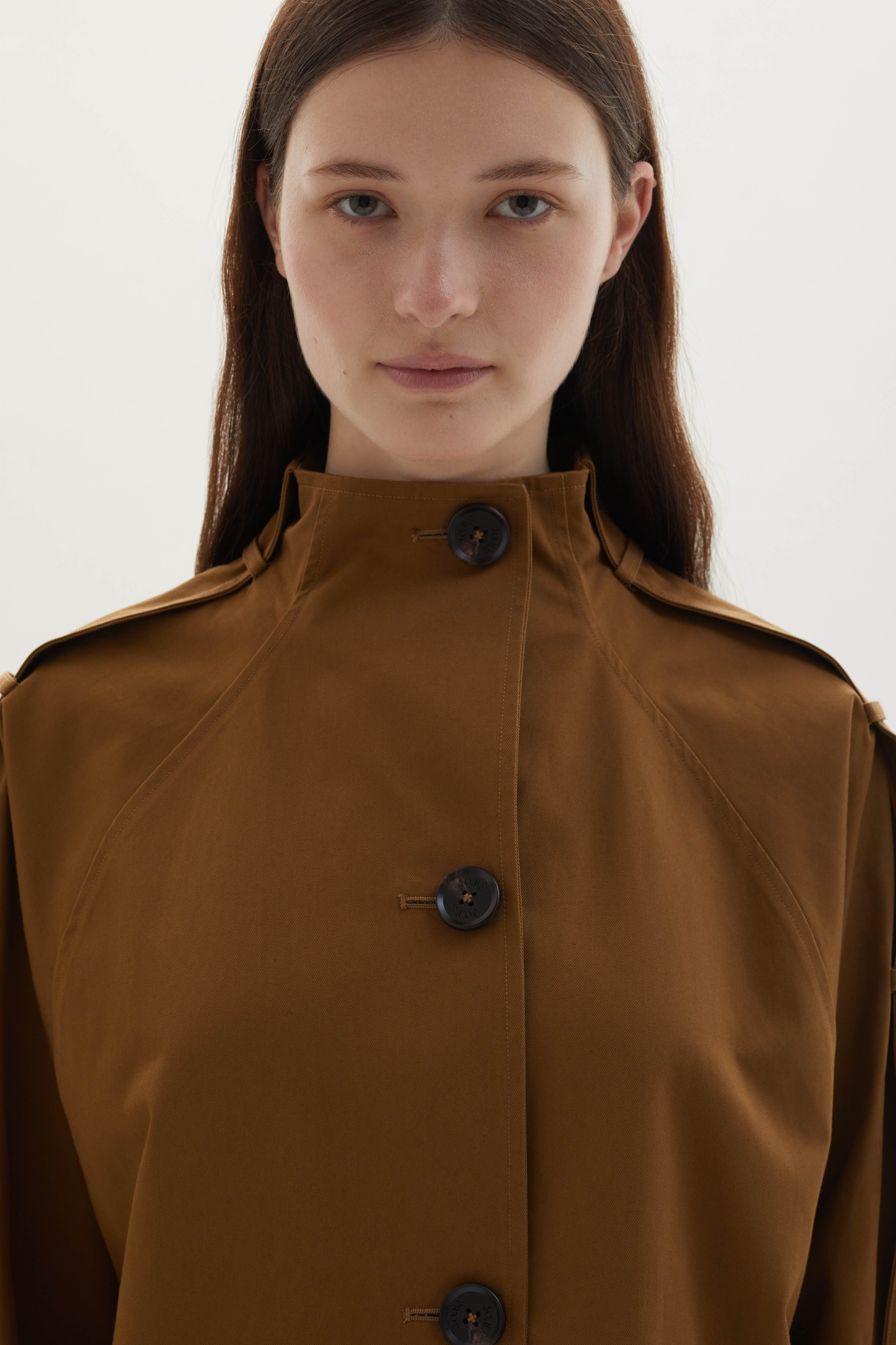 Sara cotton-gabardine trench jacket