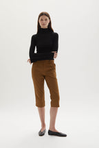Sara cotton capri pants