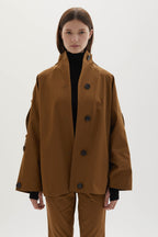 Sara cotton-gabardine trench jacket