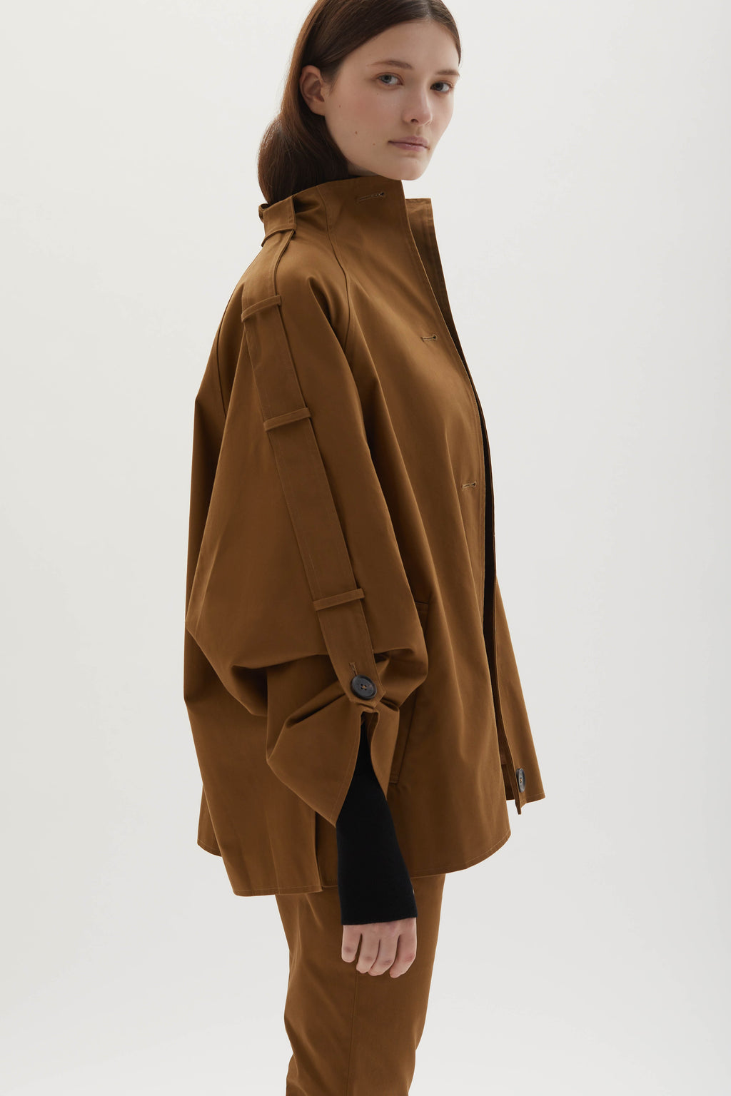 Sara cotton-gabardine trench jacket