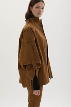 Sara cotton-gabardine trench jacket