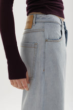 Adrianne distressed mid-rise wide-leg jeans