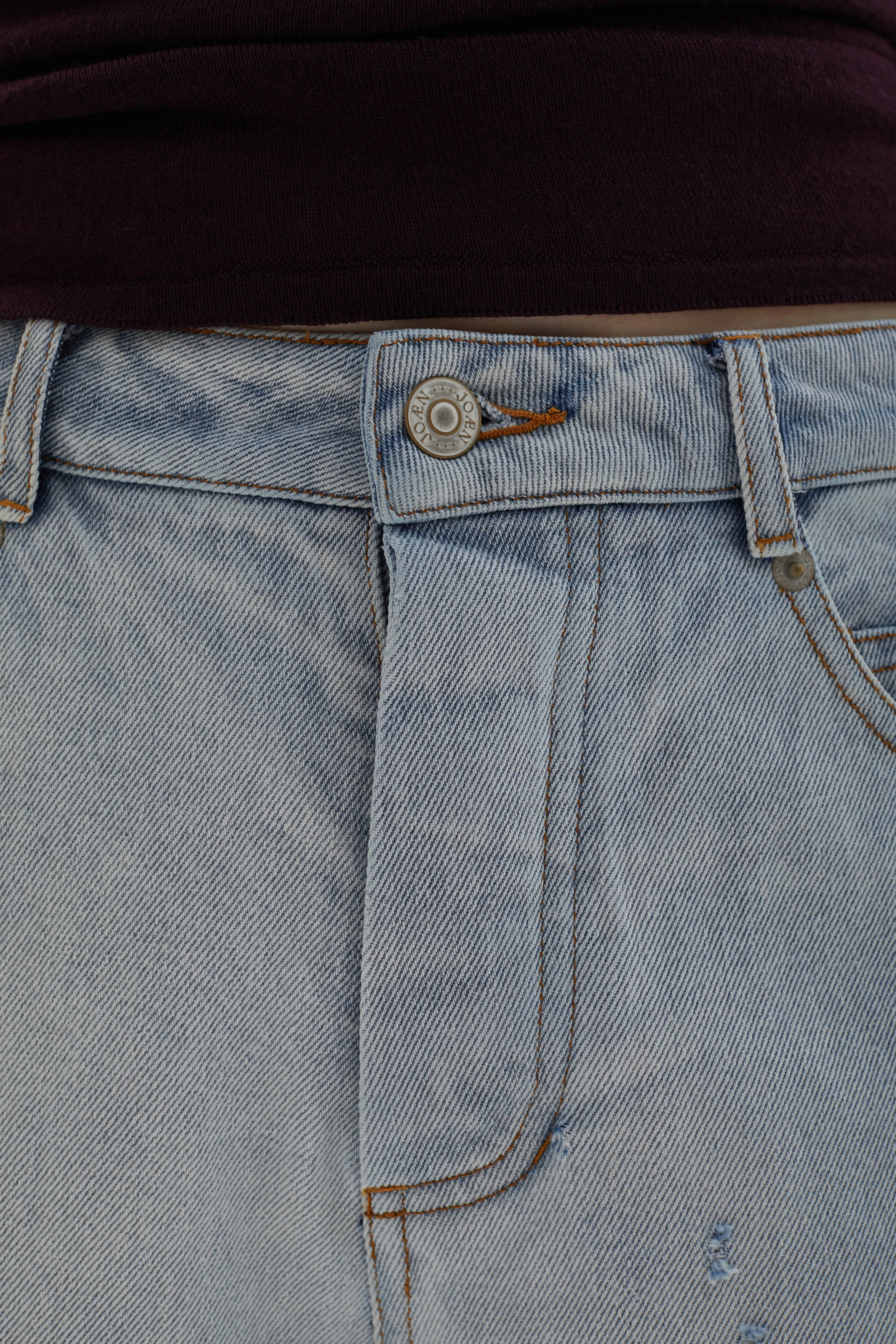 Adrianne distressed mid-rise wide-leg jeans