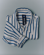 Striped oversized cotton-poplin shirt