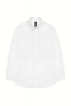 Oversized cotton-poplin shirt