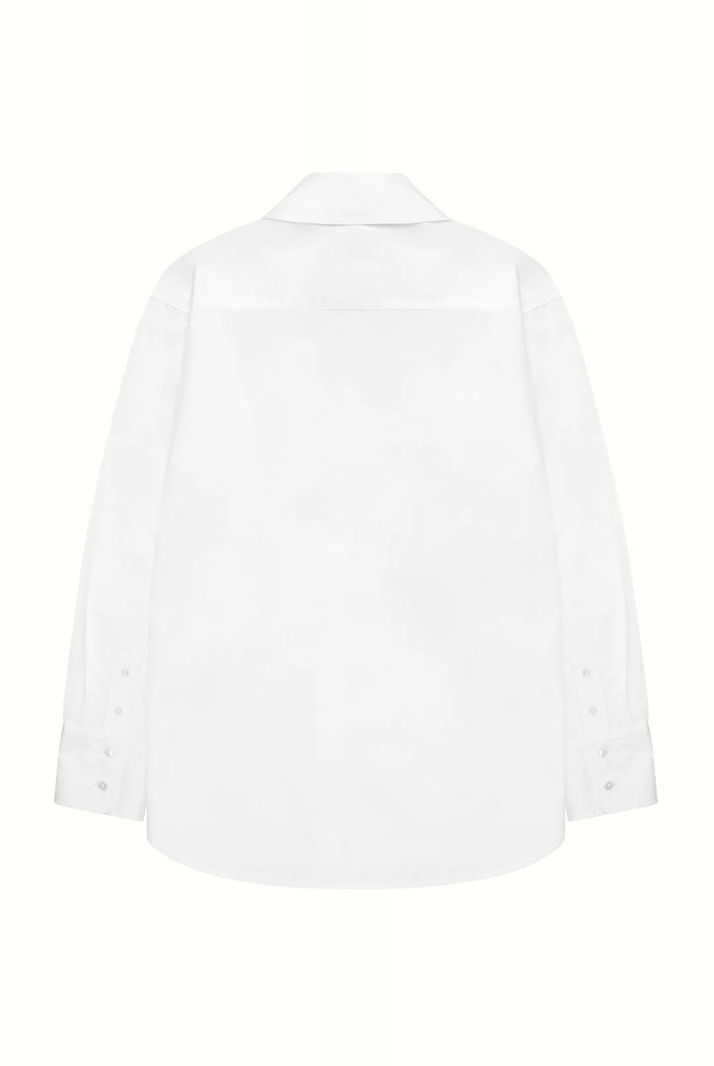 Oversized cotton-poplin shirt