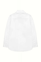 Oversized cotton-poplin shirt